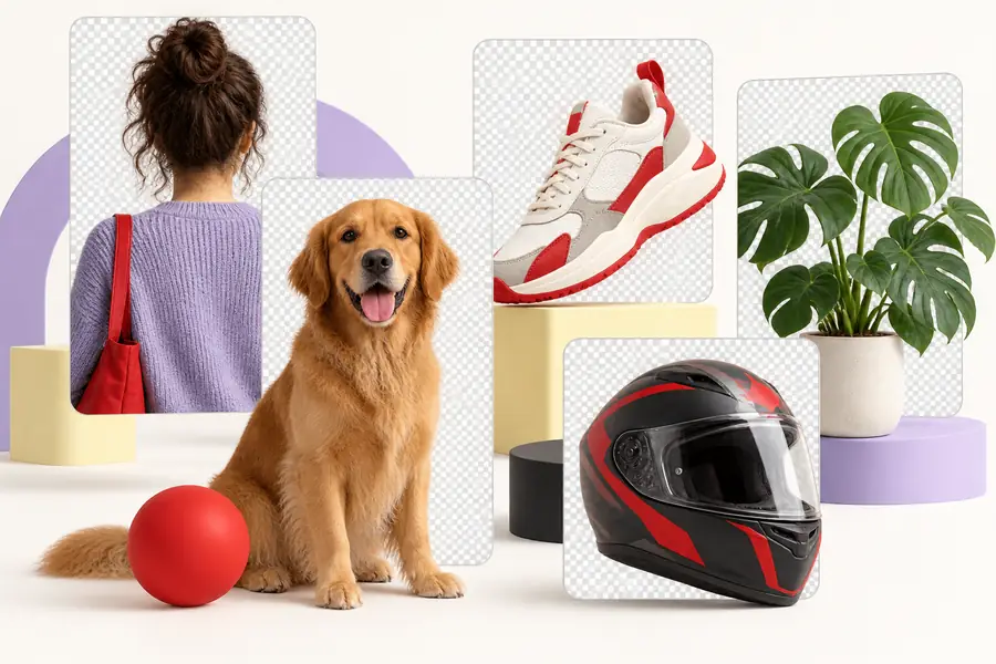 Examples of images with backgrounds removed